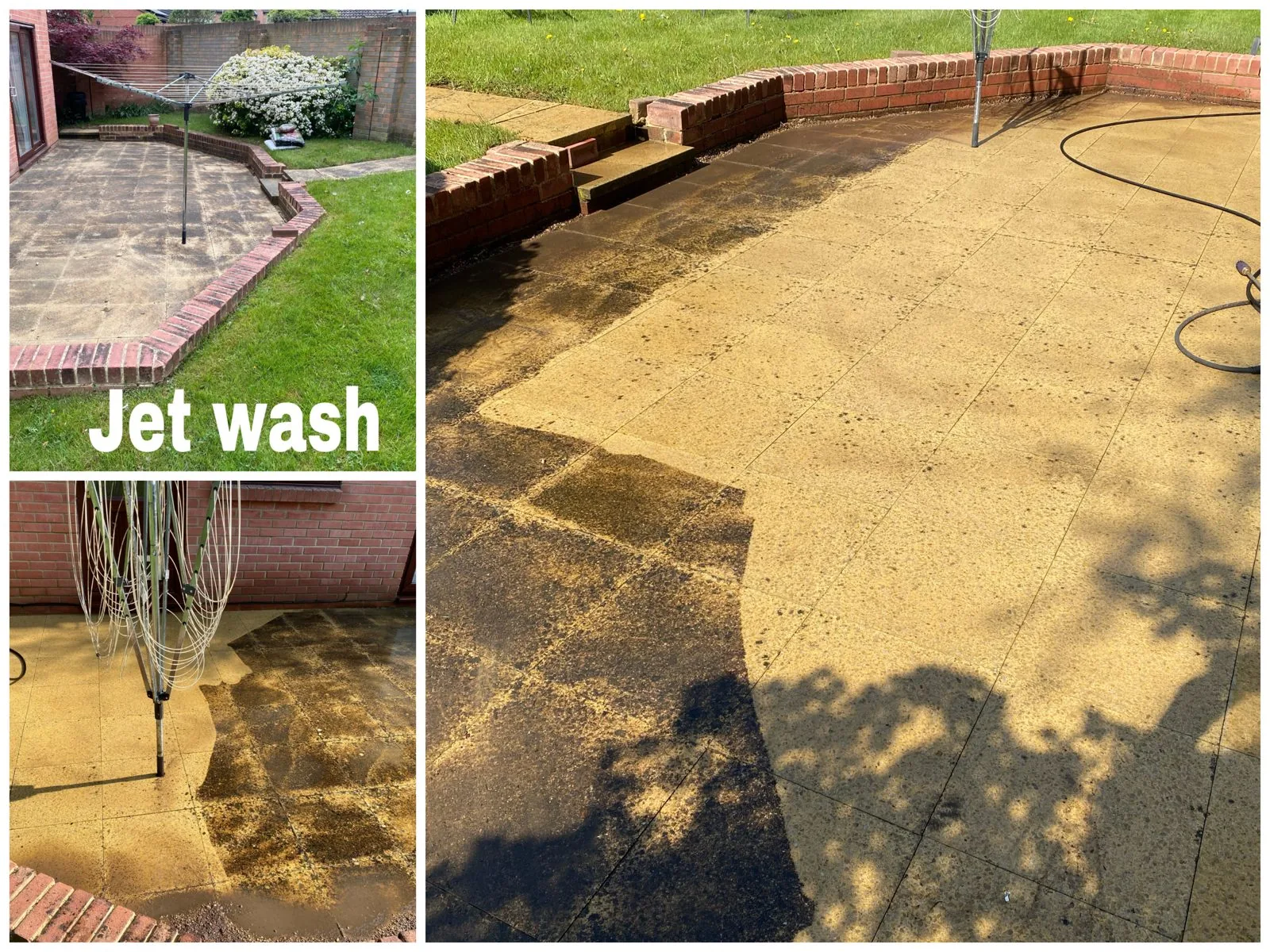 Jet washing driveways & patios